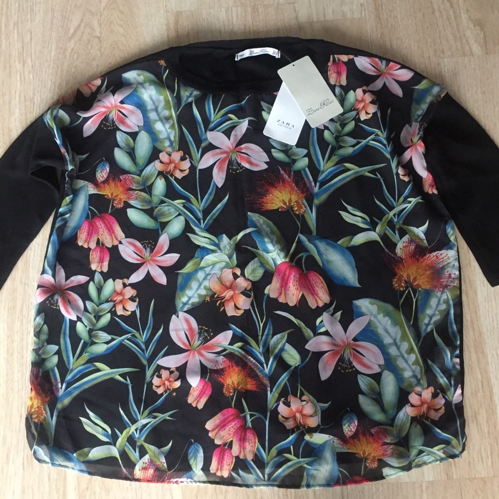 Zara Women’s Knitwear Shirt Top T-Shirt . Stylish - Picture 2 of 6